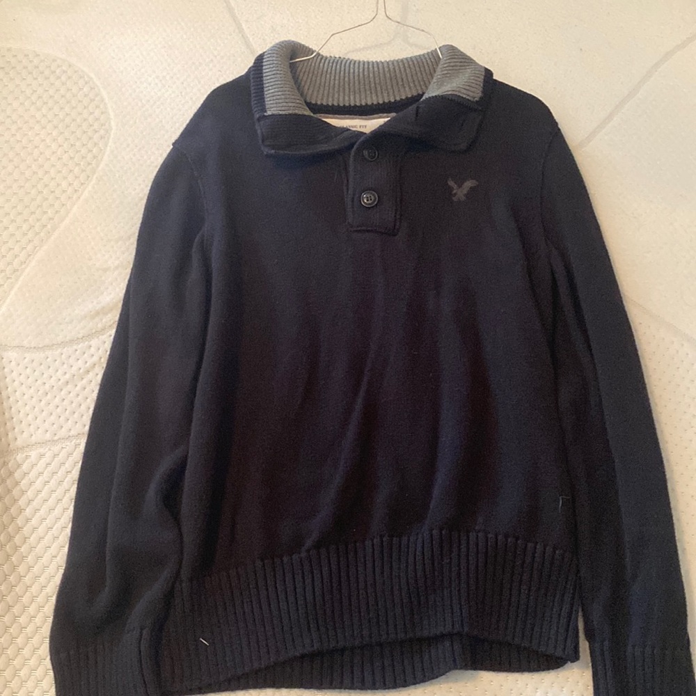 American Eagle - Mens - Pull over sweater - Black - Medium